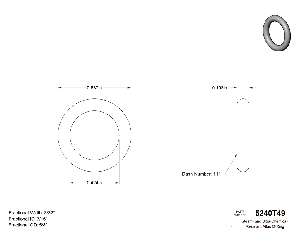 Technical drawing - 5240T49